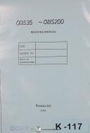 Komatsu-Komatsu OBS45, Press Operations and Service manual 1993-OBS 45-01